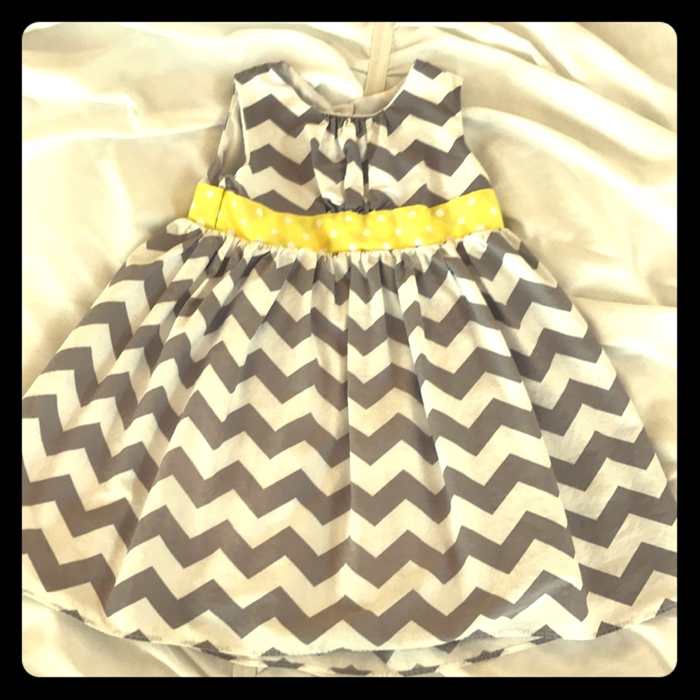 Grey Chevron Sheryl Madison 12 mos. Dress
